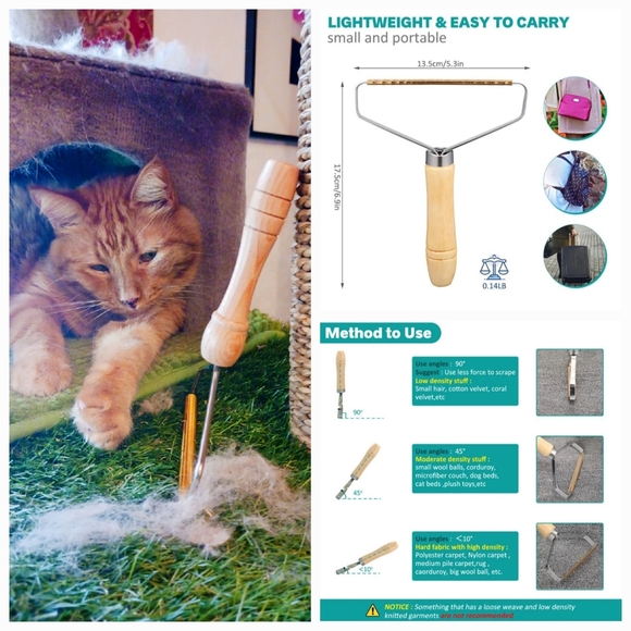 FORITY Lint Remover Set of 2 Fuzz Fabric Removing Roller Brush Shaver Tool NEW - Picture 7 of 11